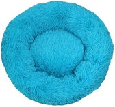 Topmast Fluffy Donut - Dierenmand - Donut Hondenmand - Blauw Turquoise - 40 cm - AKTIE