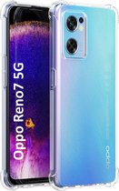 Oppo Reno 7 5G Hoesje backcover Shockproof siliconen Transparant