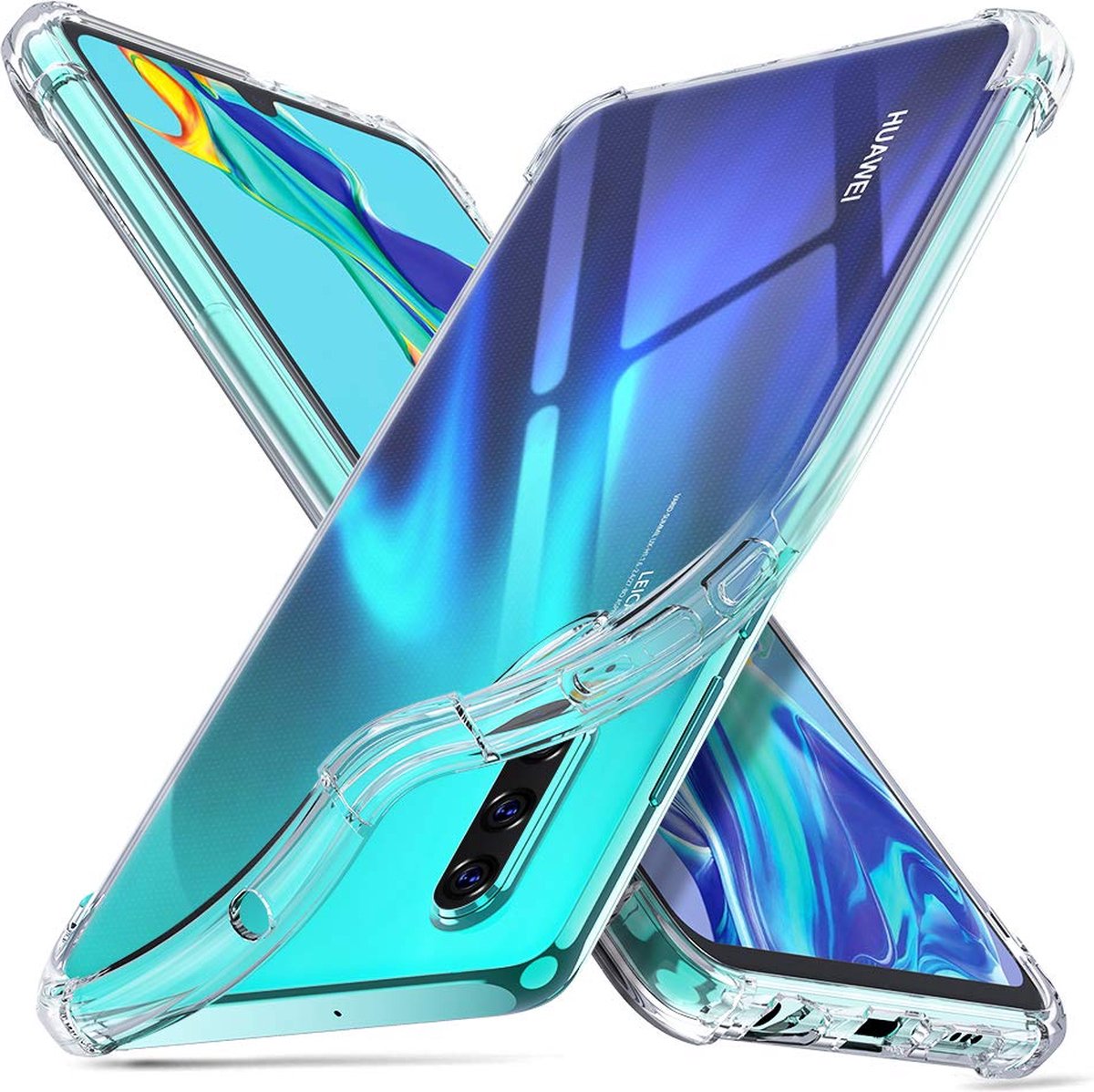 Huawei P30 Hoesje backcover Shockproof siliconen Transparant