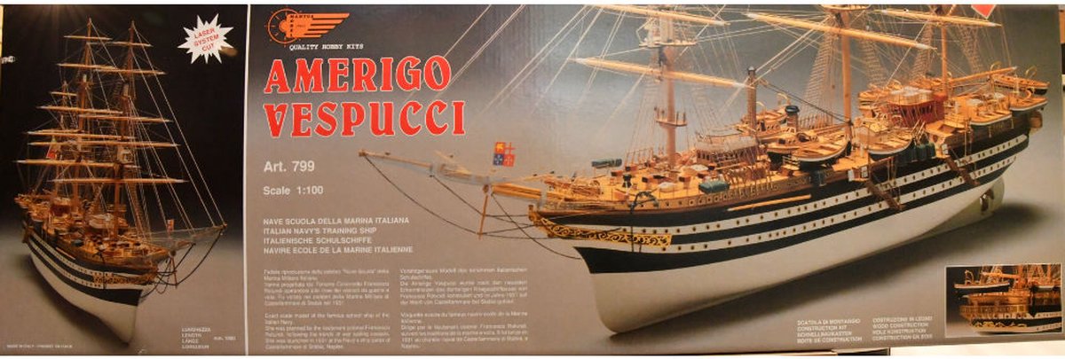 Mantua Model - Amerigo Vespucci - Houten Bouwpakket - Schaal 1:100 - Art.  799