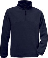 B&C HIGHLANDER Zip Sweater Fleece Marineblauw M