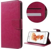 GadgetBay Roze portemonnee Bookcase hoesje iPhone 7 Plus 8 Plus Wallet case Lederen cover