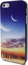 GadgetBay Sunset case iPhone 5, 5s en iPhone SE Zonsondergang met maan hoesje