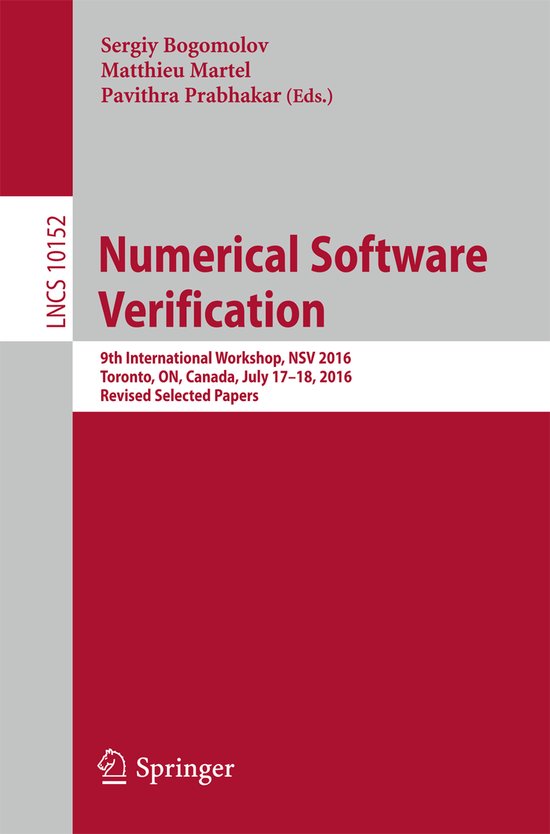 Numerical Software Verification - cover