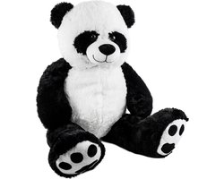 foto van BRUBAKER - XXL Panda Knuffel Beer - Teddybeer - 100cm - Pandabeer - Teddybear Groot - Knuffelbeer - Pluche Speelgoed