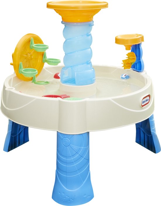 Little Tikes Spiralin 'Seas Waterpark, Table jeux d'eau, 2 an(s), Plastique, Beige, Bleu, Jaune