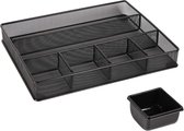 Kantoor Lade Organizer Bureau Zwart Metaal Pennenbakje Organizer Pennenbak Ladeblok