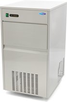 Maxima Ijsblokjesmachine met 60 KG Opslagruimte - 100 Kg/Dag Holle Ijsblokjes Luchtgekoeld - Horeca - IJsblokjes Machine RVS-
