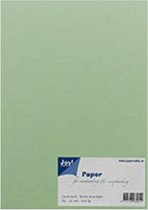 Joy! Crafts Papierset linnen structuur - licht groen 8099/0248 A5 20 vel