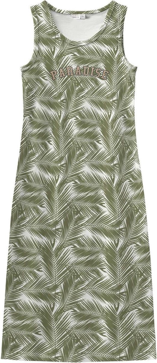 Name-it Meisjes Maxi Dress Vippa Loden Green - 164 | bol.com