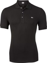 Lacoste stretch Slim Fit polo - zwart (extra getailleerd)