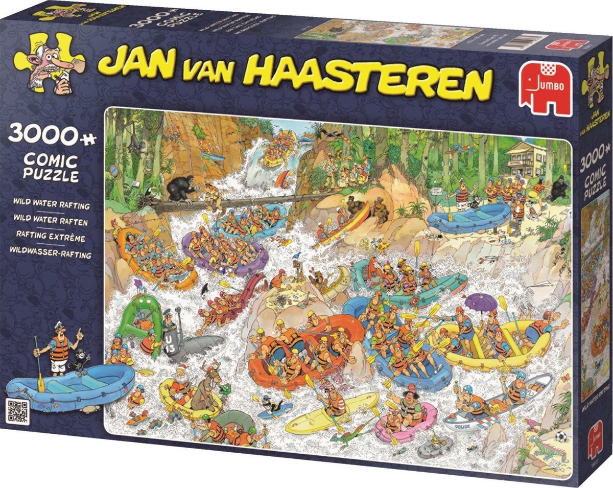 Jan van Haasteren Wild Water Raften puzzel - 3000 stukjes | bol