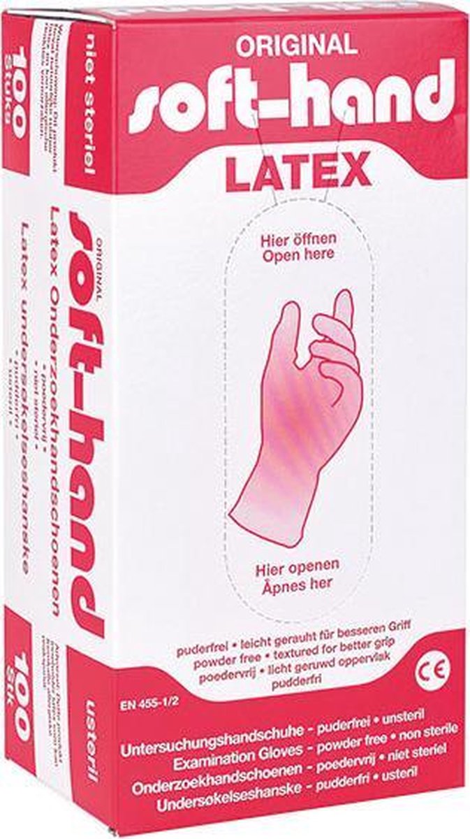 Goedkoopste Softhand Latex Gloves Power Free Maat S