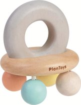 Plan Toys houten rammelaar met belletjes