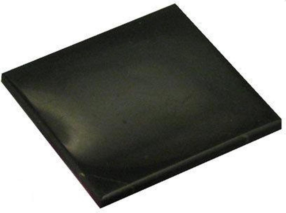 Set van 4 shungiet tegel onderzetters 10x10x1 cm