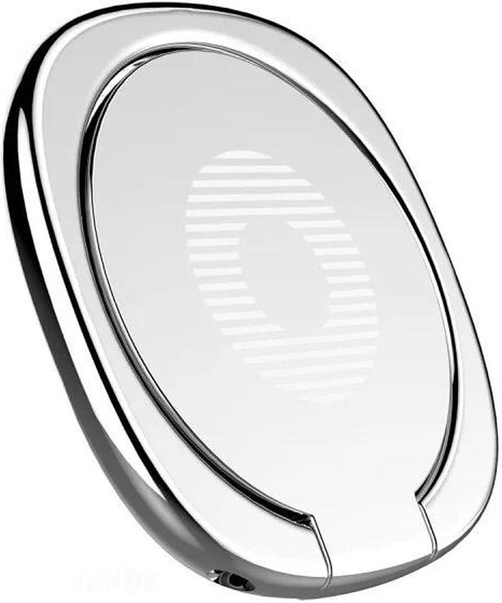 S&C - Telefoon Ring Houder - Universeel – zilver - grijs - Telefoonhouder Ring - Telefoonhouder - Magnetisch - Magnetic Ring Mount – Magneet - Ring Stand - Voor iPhone - Voor Samsung - Auto - Grip en Veiligheid – Selfie - Huawei