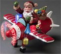 Konstsmide Kerstman in vliegtuig