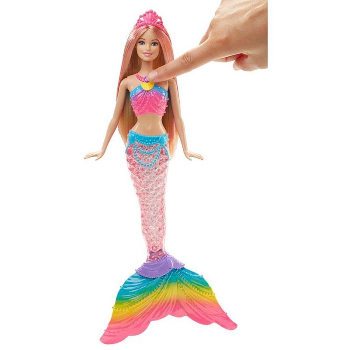 Tot ziens Ventileren efficiëntie Barbie Regenbooglichtjes Zeemeerminpop | bol.com