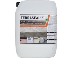 Terraseal Pro 10L (60m2) - Nano Coating - Bestrating en Terras impregneermiddel voor het waterafstotend impregneren van Steen, Beton, Tuintegels, Dakpannen, Klinkers