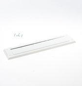 52.00.025 door-line briefplaat binnen van kunststof in basic wit met klep 84x340mm