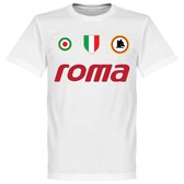 AS Roma Team T-Shirt - Wit - S