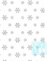 Kerstpapier 6591444-1 Sneeuw- Breedte 50 cm - m lang - Breedte 50  cm - K6591444-1-50cm