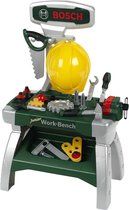 Klein Toys Bosch Junior werkbank - 49x29x71 cm - incl. leerfunctie, bankschroef, opbergmogelijkheden voor de vele onderdelen - groen