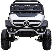 Elektrische Kinderauto Mercedes Benz Unimog Wit 2 Persoons 4x4 met Mp4 Scherm en Afstandsbediening FULL OPTIONS