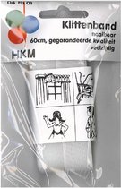 HKM Klittenband 60 cm 20 mm naaibaar kleur wit