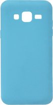 ADEL Siliconen Back Cover Softcase Hoesje voor Samsung Galaxy J3 (2015)/ J3 (2016) - Blauw