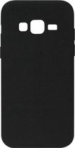 ADEL Siliconen Back Cover Softcase Hoesje Geschikt voor Samsung Galaxy J3 (2015)/ J3 (2016) - Zwart