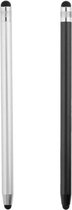 DrPhone SX V9 Metalen Stylus Pen - Dubbele Tips Capacitief Touchscreen – Universeel - Zilver