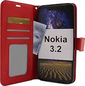 Nokia 3.2 - Bookcase Rood - portemonee hoesje