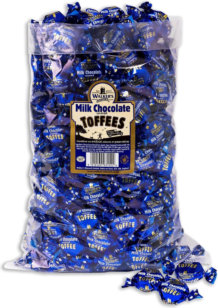 WALKER Eclair toffee - melkchocolade omhuld - 2,5 kilo