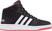 adidas Hoops Mid 2.0 K Kinderen Sneakers - Core Black/Ftwr White/Hi-Res Red S18 - Maat 29