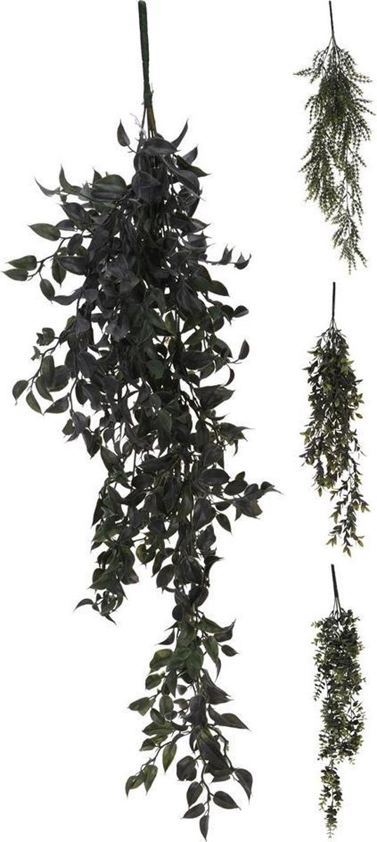 Home Deco Kunst hang plant 80 cm groen
