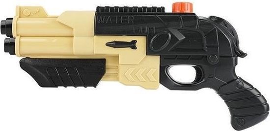 Speelgoed leger waterpistool - Zwart/beige - 42 cm - Speelgoed... | bol.com