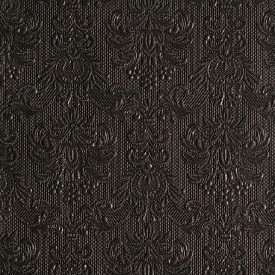Niet ingewikkeld Chromatisch adelaar 45x stuks Servetten zwart barok stijl 3-laags - elegance - barok patroon -  Feest... | bol.com