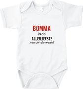 Baby Rompertje Bomma is de allerliefste van de hele wereld| Korte mouw 50/56 Wit