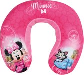Disney - Minnie Mouse - Hoofdsteun - Nekkussen - Roze - 20x22cm