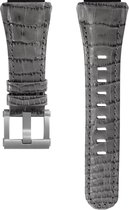 Strap for CEO Tech DC Grey Croco Leather
