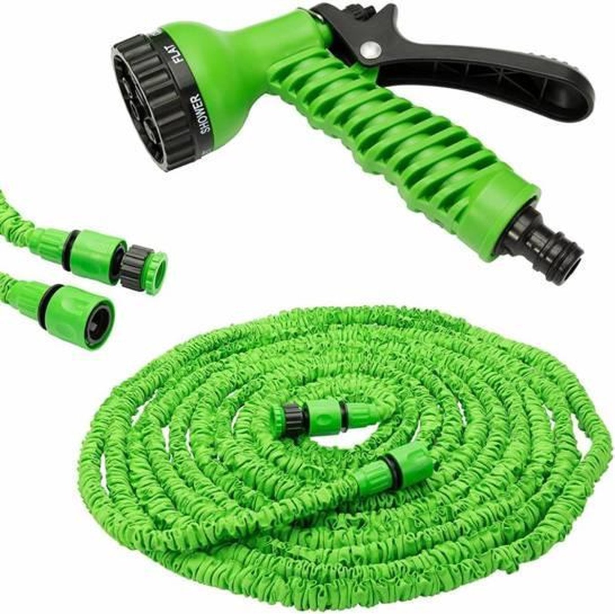 Magic Hose - Flexibele elastische tuinslang - 15 meter - inclusief accessoires
