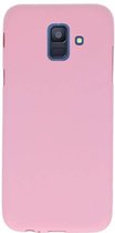 Color TPU Hoesje voor Samsung Galaxy A6 2018 Roze