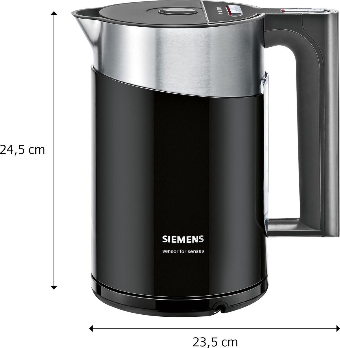 Siemens TW86103P bouilloire 1,5 L 2400 W Noir, Acier inoxydable | bol.com