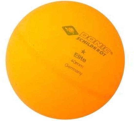 Balles de tennis de table Donic Schildkröt 1 étoile Elite 3 pièces Orange