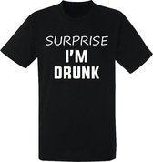Suprise, I'm drunk! Leuk heren t-shirt | carnaval | maat XXXL