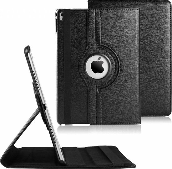 raket Mona Lisa Bederven Geschikt voor Apple iPad Pro 9,7 inch 360 Draaibaar case cover - Zwart |  bol.com