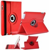 iPad 2, 3, 4 Beschermhoes- 360 graden draaibare cover - kleur Rood