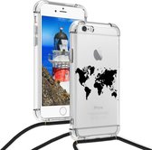 Telefoonhoes met koord voor Apple iPhone 6 6S telefoontasje crossbody