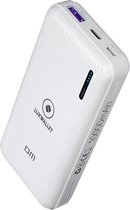 LUXWALLET DM3 Pro - 10000 MAH Powerbank - Draagbare Oplader - Snel Oplaadfunctie -18W Fast Charge 9V 2A - iPhone / Samsung - met USB-C + Micro USB - Wit